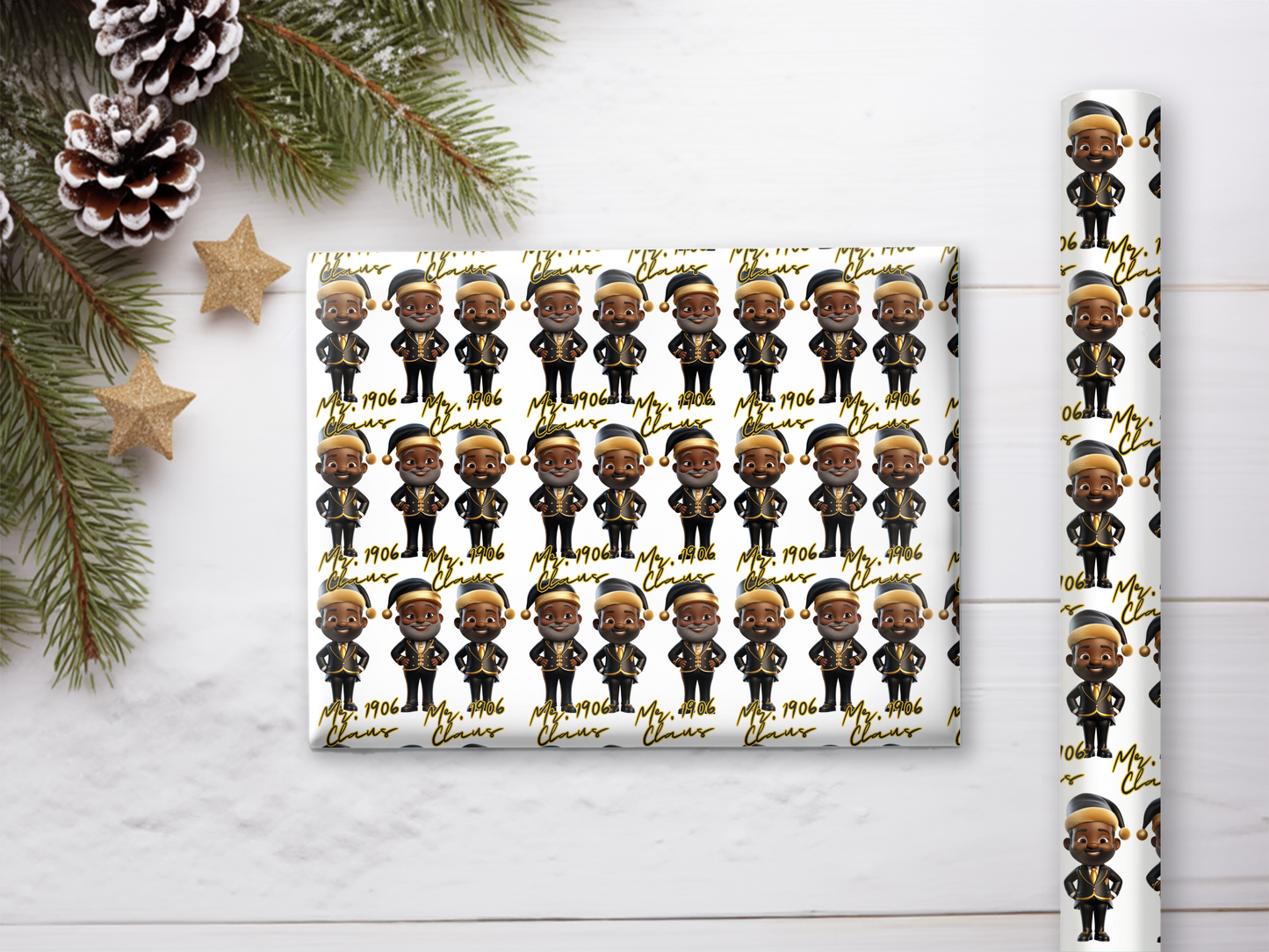 1906 Santa Claus Gift Wrap