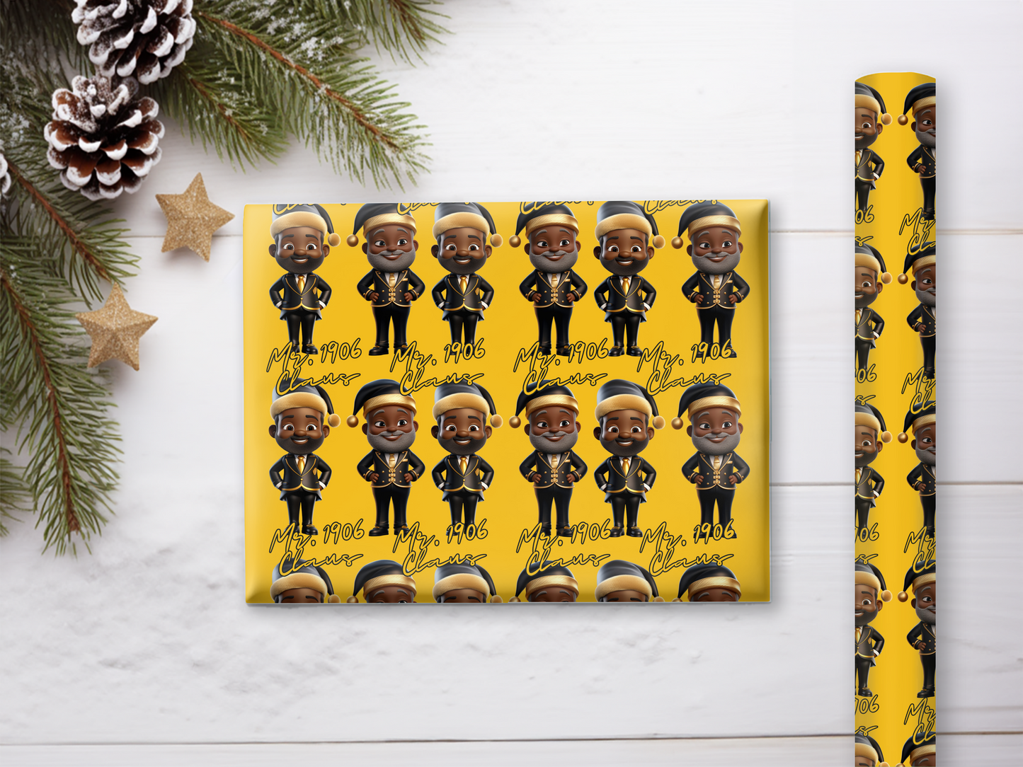 1906 Santa Claus Gift Wrap