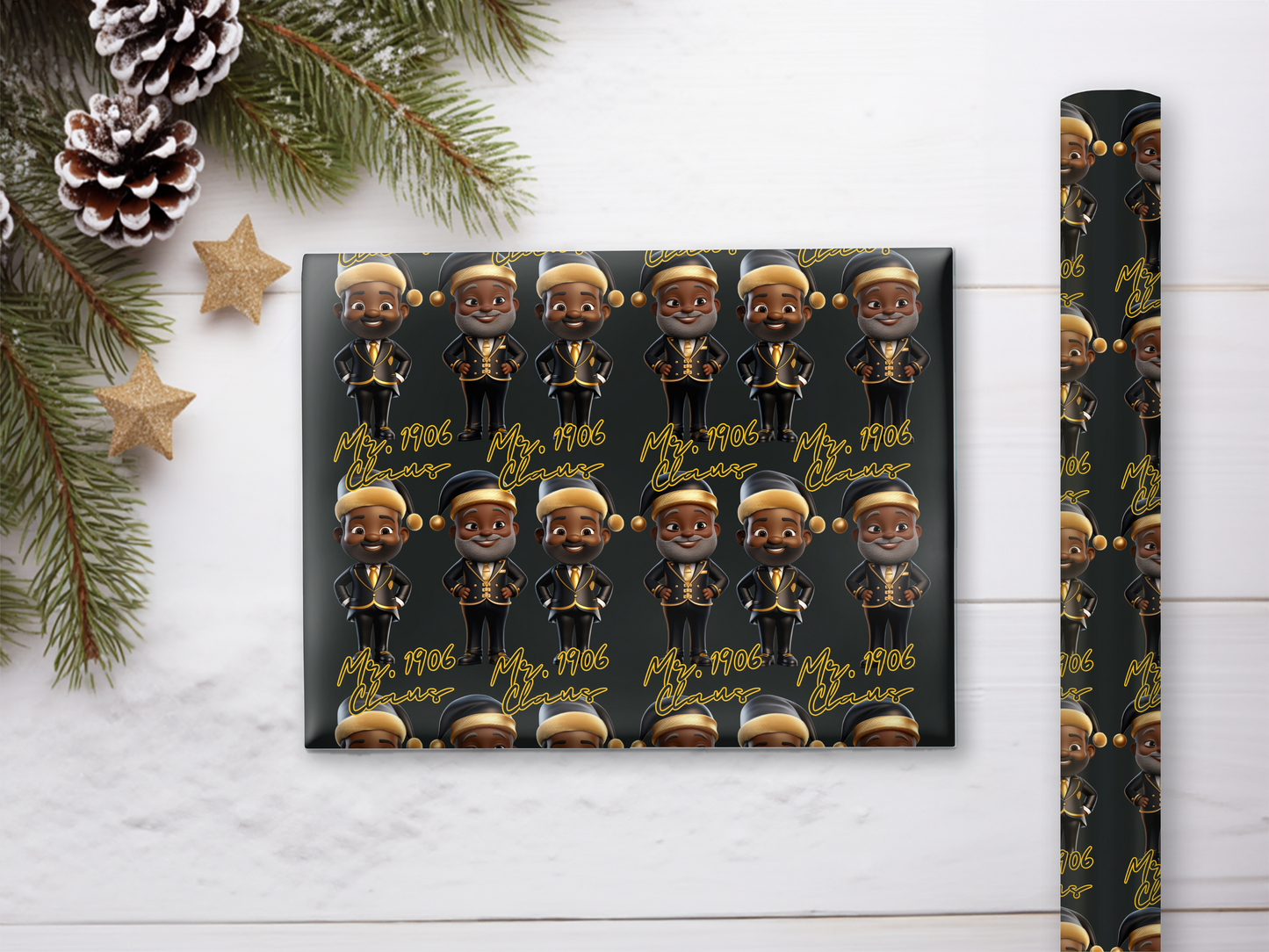 1906 Santa Claus Gift Wrap