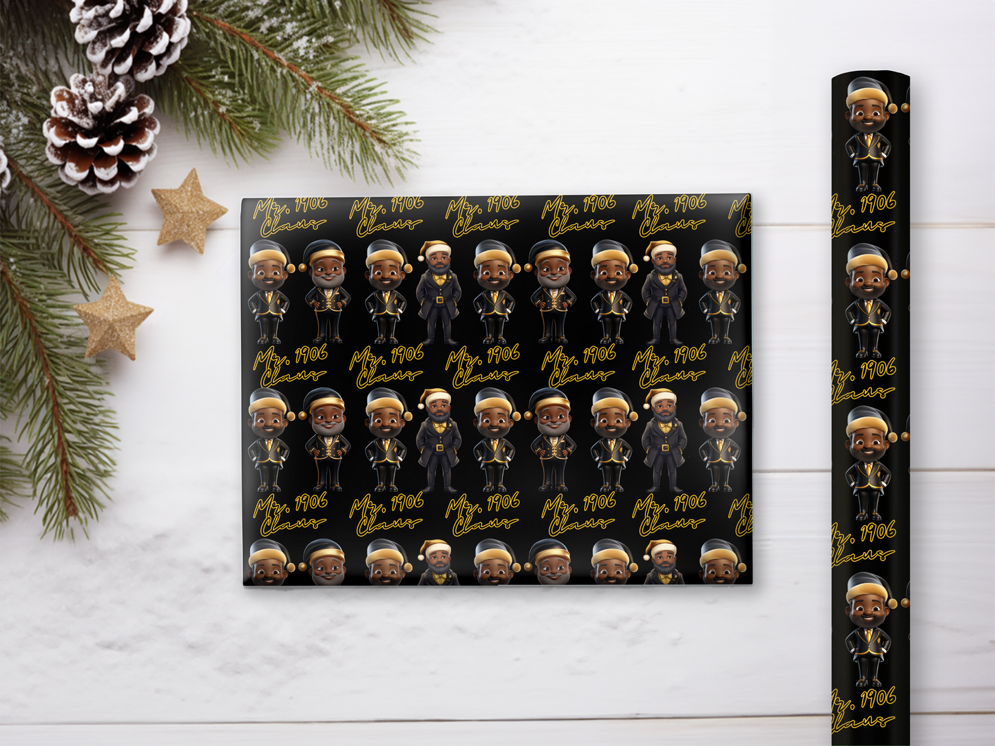 1906 Santa Claus Gift Wrap