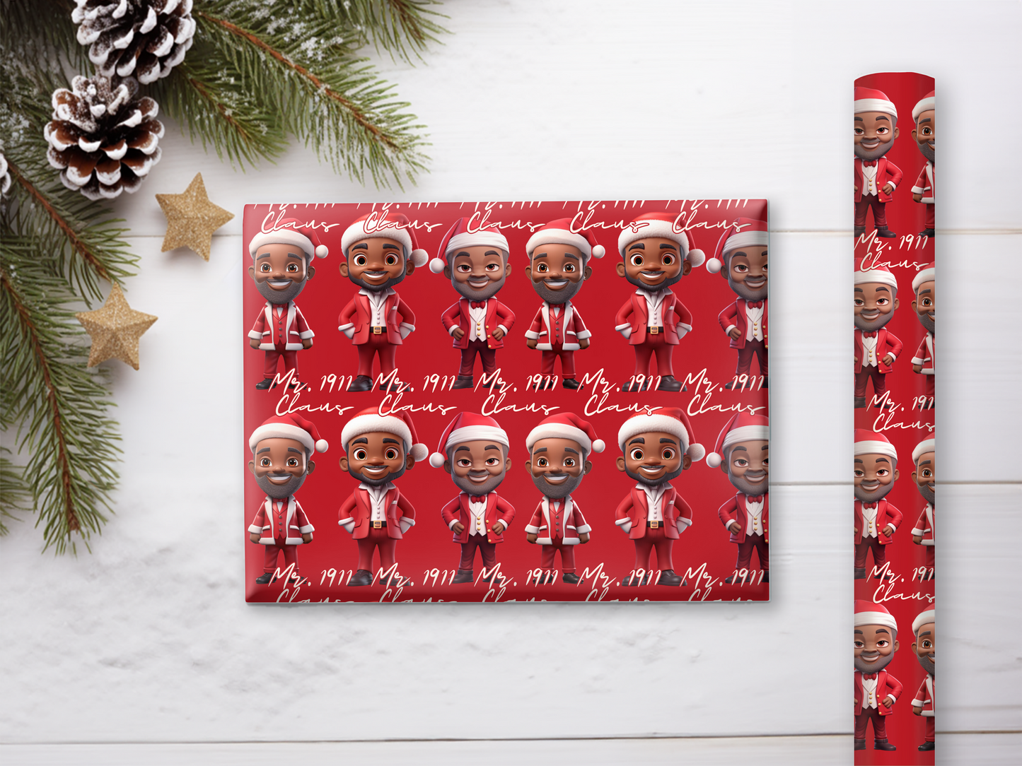 1911 Santa Klaus Gift Wrap