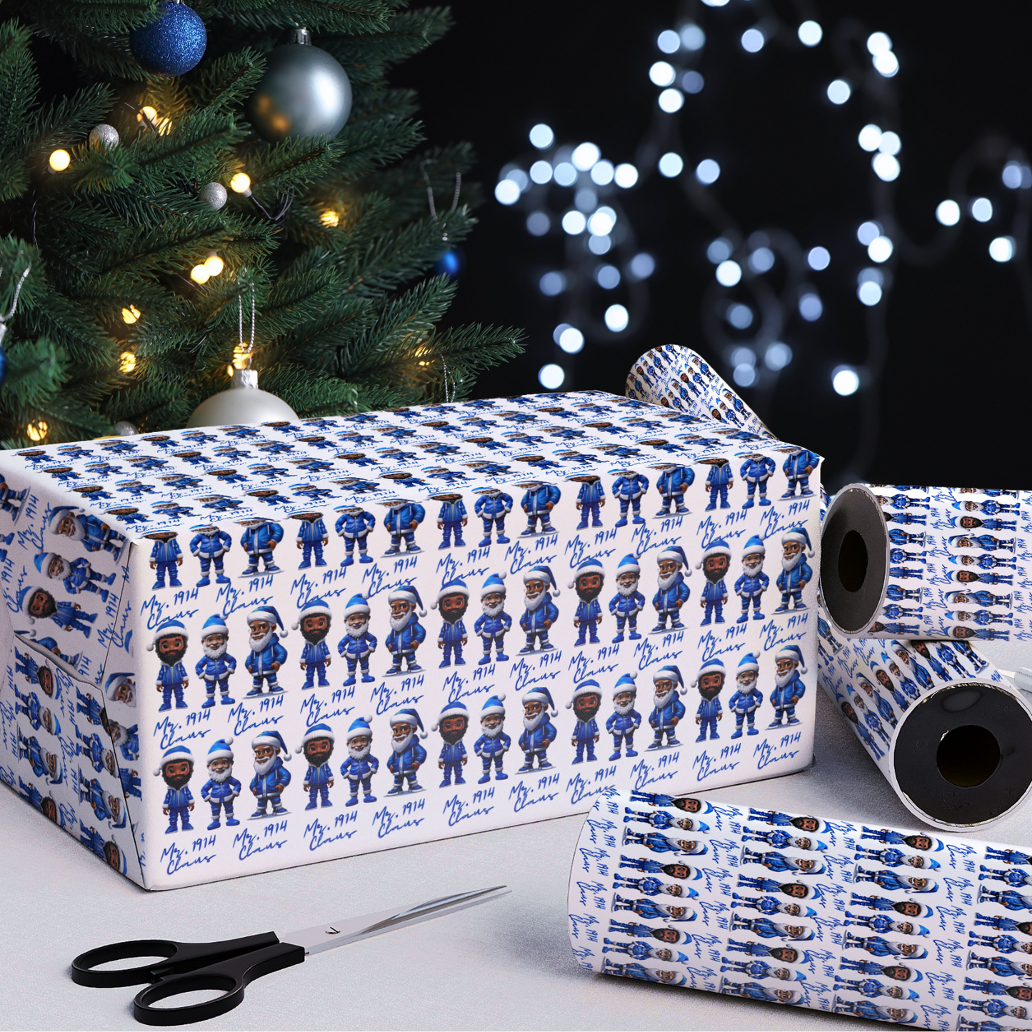 1914 Santa Claus Gift Wrap