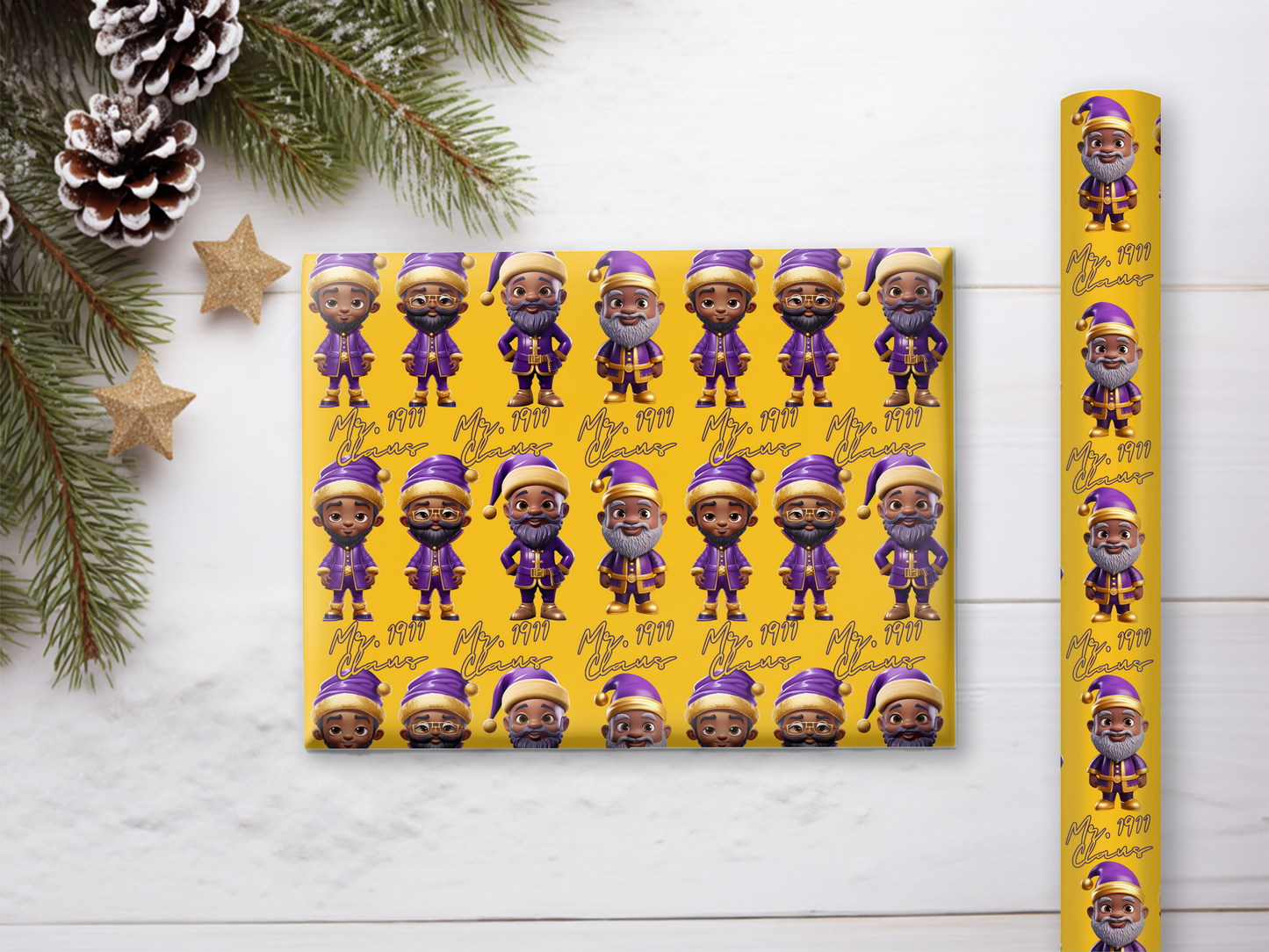 1911 Santa Qlaus Gift Wrap