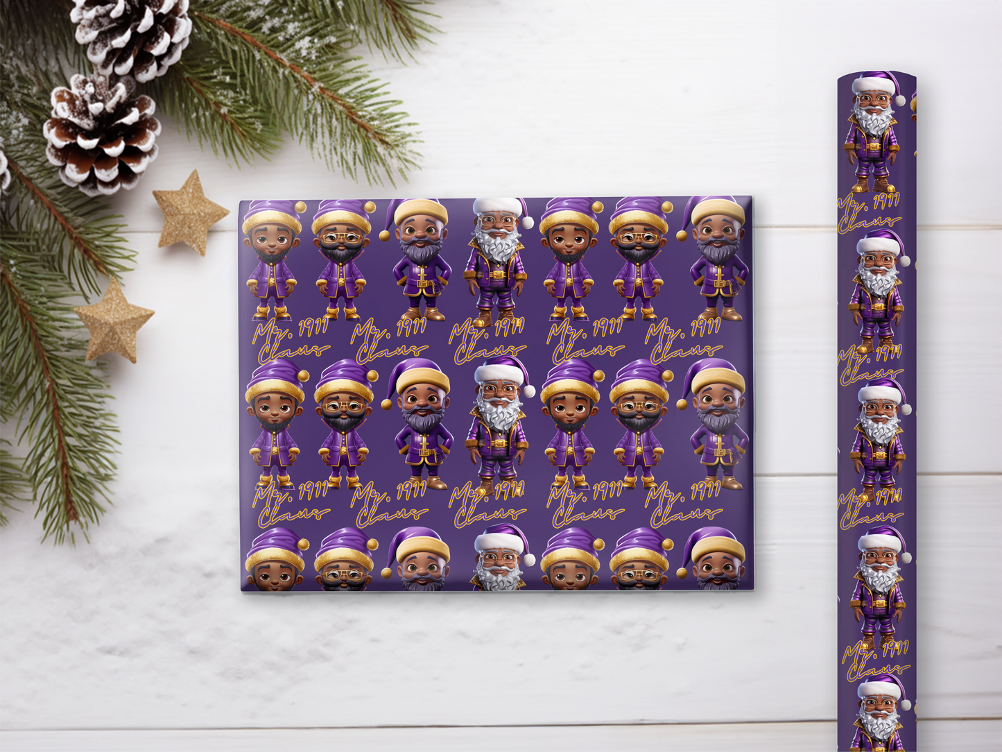 1911 Santa Qlaus Gift Wrap