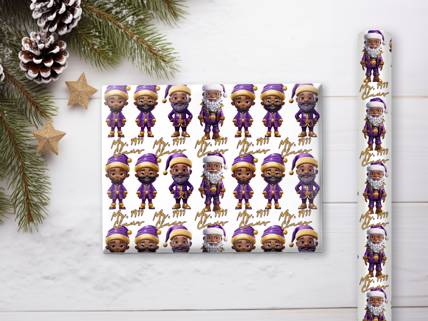 1911 Santa Qlaus Gift Wrap