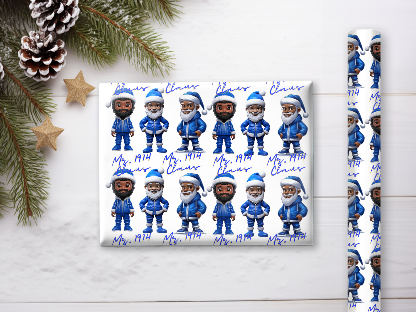 1914 Santa Claus Gift Wrap