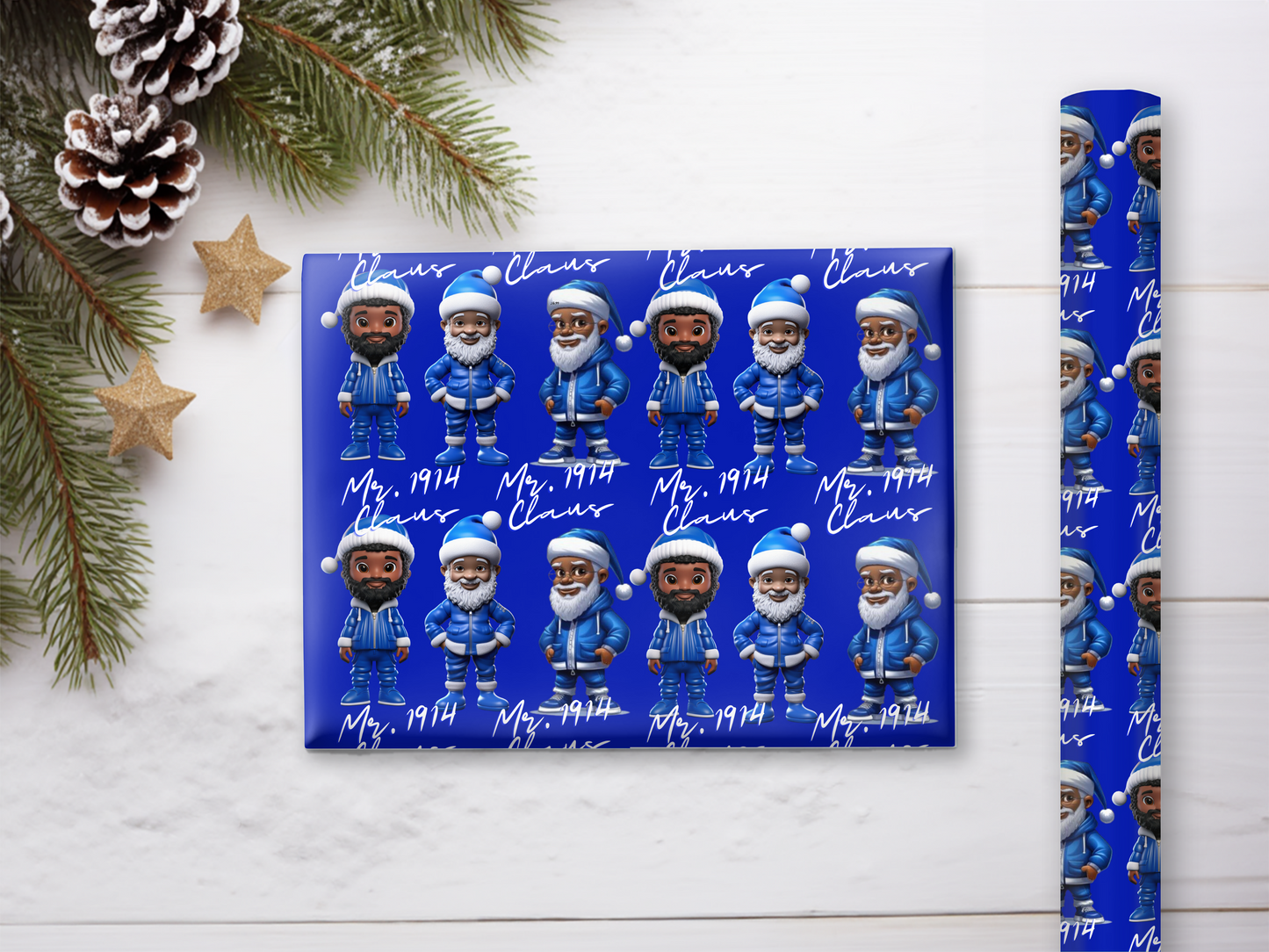 1914 Santa Claus Gift Wrap