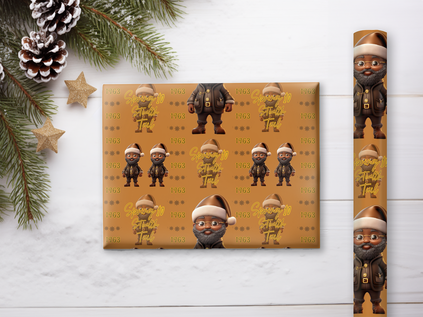 Christmas Coal Gift Wrap